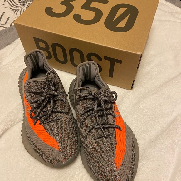 Yeezy Boost 350 V2 - Gray and Orange (beluga) - Picture 1 of 6